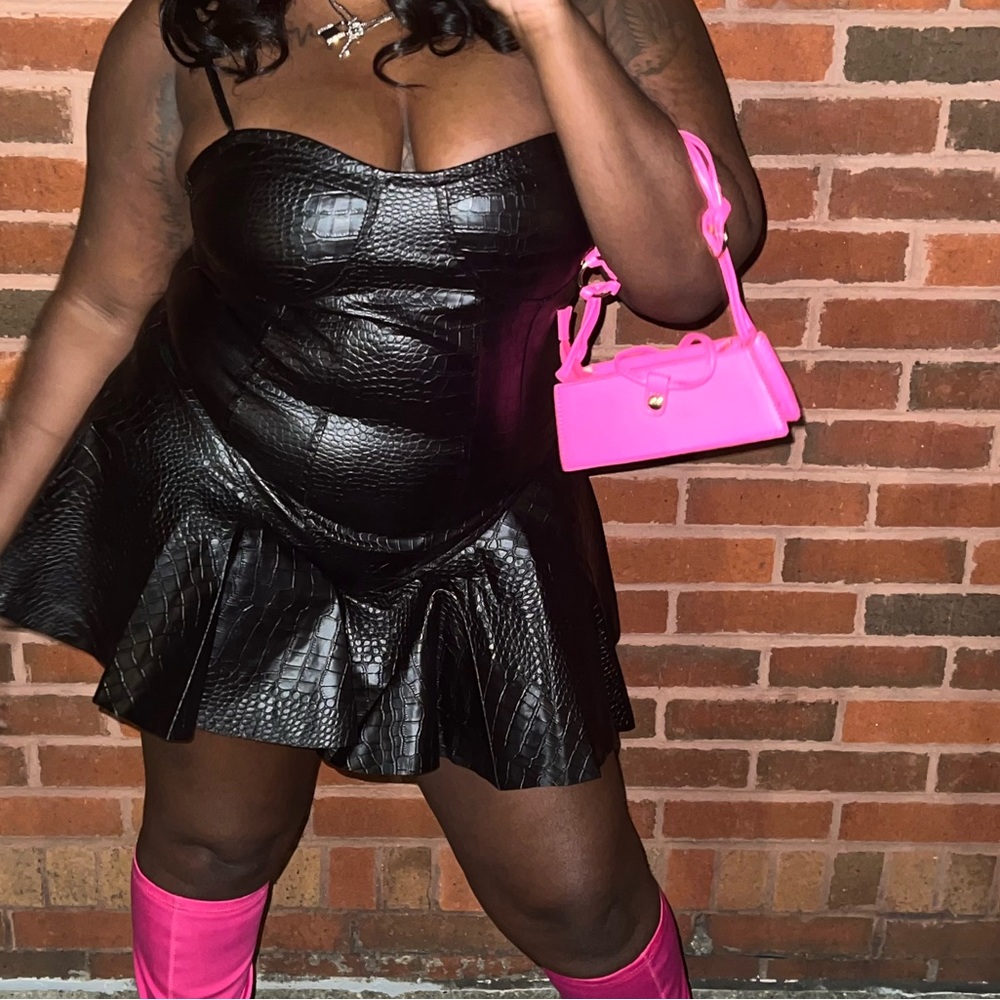 Mini black dress